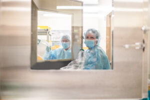Pharmacy Technicians Working in a Clean Room